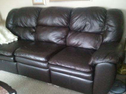$1,000
Brown Leather Couch and Chair