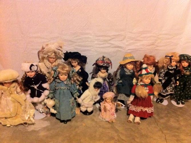 13 Porcelain Dolls for sale