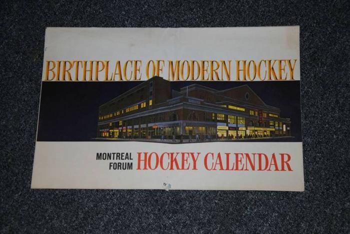 1963 Montreal Canadiens calendar
