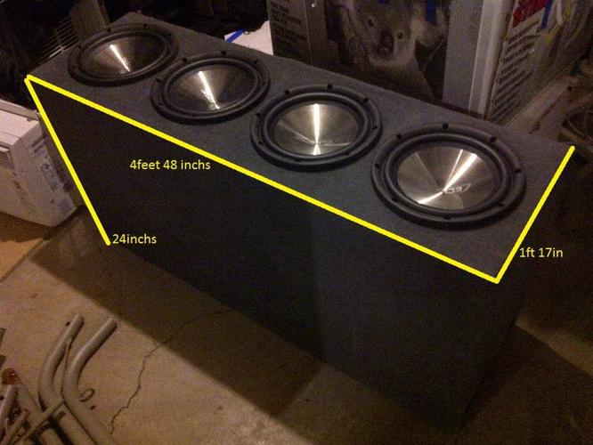 4-10 inch eclispe subs mounted box