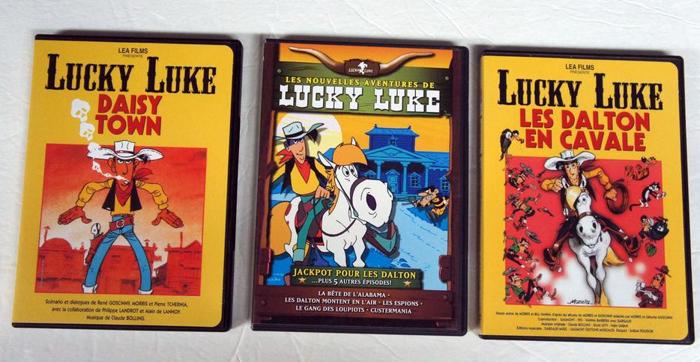 5 DVD LUCKY LUKE NTSC Colour Animation, Bande dessinée