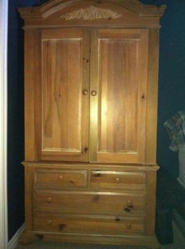 $500 OBO
2 piece solid pine Armoire