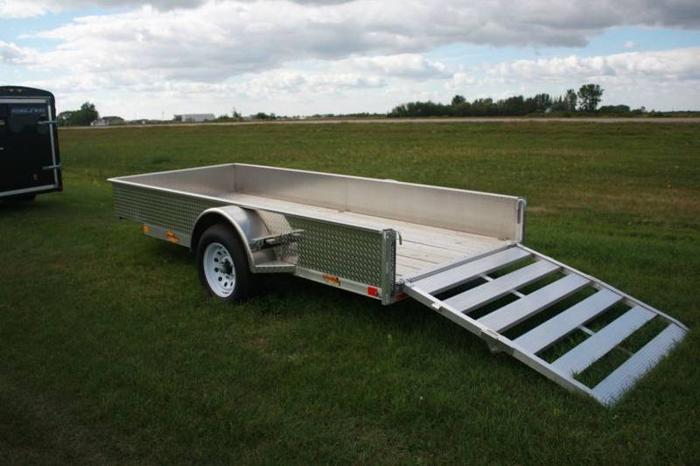 5x12 Aluminum Solid Side Utility Trailer