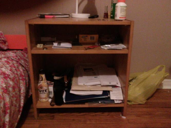 A nightstand/shelving unit