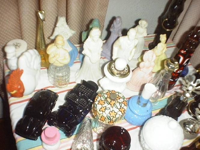 Avon bottles and decanters