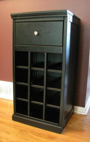 Black wine cabinet