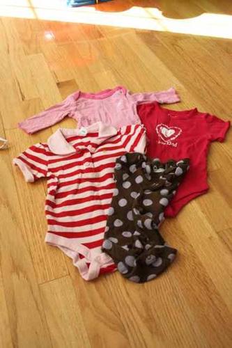 Carters and Baby Gap long and short sleeve onesies