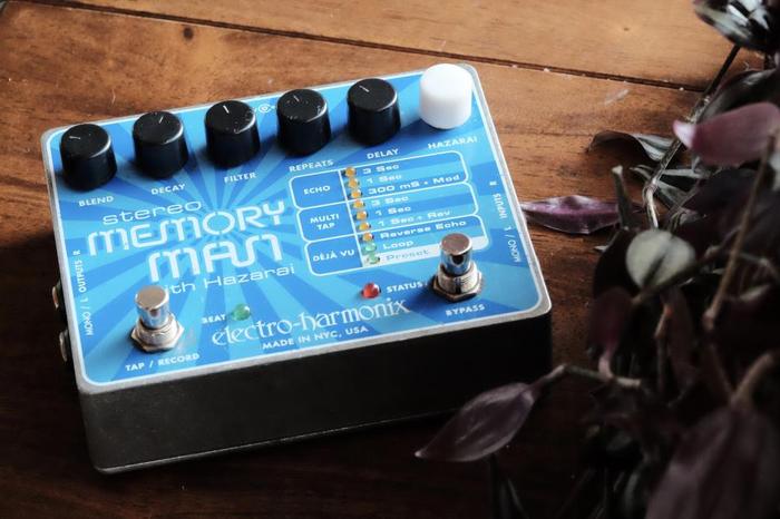 Electro Harmonix Stereo Memory Man with Hazarai Delay/Looper pedal
