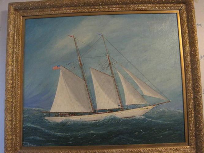 FOR SALE: Truly Beautiful Oil Painting of Tall Ship, EMAIL