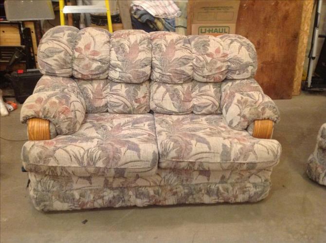 Love seat and arm chair for sale