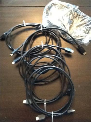 New and used HDMI cables