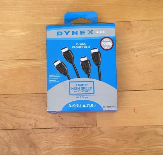 *NEW* Dynex Two Pack of HDMI Cables