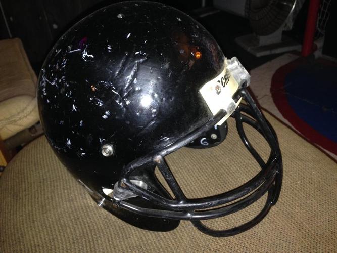 old football helmet