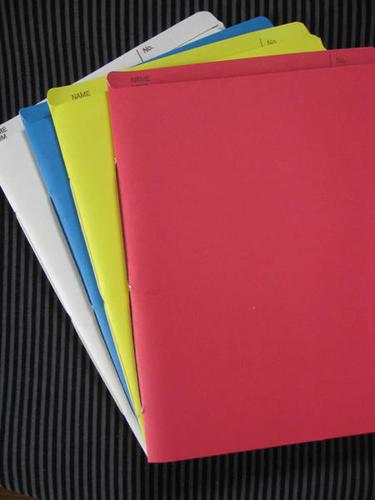 Pamphlet Bound Soft Cover Recycled Folder Notebooks - Handmade