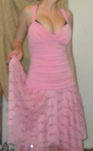 pink prom/semi-formal dress