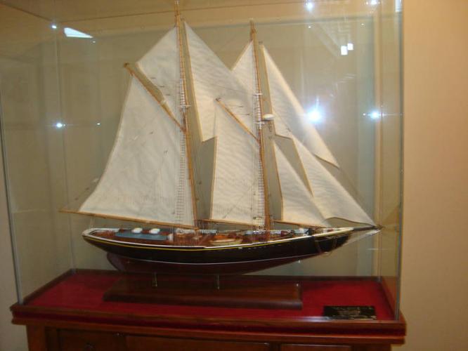 Scale model Bluenose tall ship