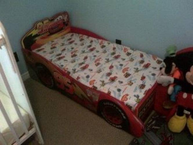 Wooden Cars Toddler Bed