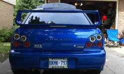 I am selling a set of 02-03 subaru wrx-sti custom tailights, in very good condition with perfect world rally blue paint. The lights are very bright and in excellent working condition. Very easy to install, selling for $125 o.b.o