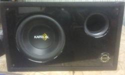 12 inch kaption sub in bassworx ported box
 
$100.00 obo
 
if ad is still posted then item is still for sale