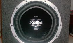i got a 12" sony explode sub 1300watt and box with wire terminal connectors on back the sub was only used very little and the box is like new too i got all the wires to run a amp to go with it but i got no amp so im asking 100  email or call or txt