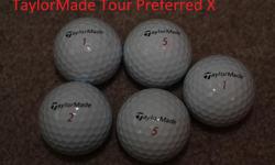 4 TaylorMade Tour Preferred, 5 TaylorMade Tour Preferred X's and 3 TaylorMade Project (a)'s in excellent condition. $15 OBO
