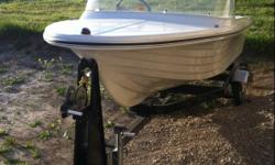 I have a 14 foot Doral fiberglass boat and trailer. Boat has no interior, it has been recently painted. Trailer has been sandblasted, painted, and rewired. Need it gone. Trailer alone is worth $500+. Call Mike 519-362-7391 eves 519-843-1299 days.