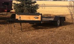 14 foot trailer with fold up ramps! Perfect for bobcat or any small equipment!!!
This ad was posted with the Kijiji Classifieds app.