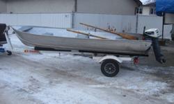 14 Foot Aluminum Boat with 9.9 Evinrude for sale
The following work was professionally done last year:
new points & condersors
new recoil spring and starte rope
rebuild carborator
new thermostate and water jacket gasket
new head gasket
new spak plug and