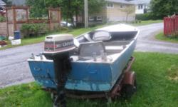 14ft mirrocraft skiff, 25hp motor and trailer for sale in Prince Rupert, BC.