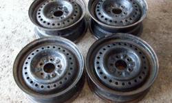 I'm selling a set of 15 inch steel wheels. 5 bolt pattern. $100