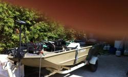 2007 Tracker 16'6" good fishing and hunting boat side console, comes with  2 stroke Yamaha 50hp outboard motor and trailer