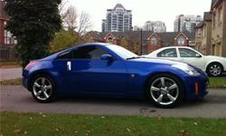 2006 Nissan 350Z Performance pkg. Fully Loaded! Attractive Daytona blue exterior / beige interior (this colour turns heads).Automatic transmission - very useful in Toronto traffic. Never winter driven. Car is in mint condition! Only 88,000km!!! Synthetic