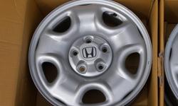 Honda Rims
Size: 16" x 6.5"
Finish: SILVERStyle: STEEL WHEEL, 16 X 6.5, 5 SPOKE
Never Used