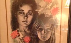 Sandu Liberman, 1923-1977, is an well respected International Artist and this beautiful limited edition print of two beautiful young girls will delight the knowing collector who buys and displays this beautiful print in their home or office.
the print is