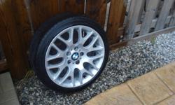 18 Inch BMW sport rims for sale. 5 bolt. Set of 4.Good condition; run-flat tires mounted on Rims.
