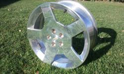 I have one 18" Polished Aluminum Chevy Cobalt SS rim for sale. Some scratches, bot NO curb rash. Excellent condition.
 
$150
 
Text or call 905-977-1041