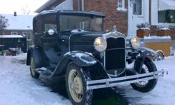 For sale .1930 ford Model A tudor sedan Stop me before I streetrod this true time capsule . This old car runs and drives as it did 82 years ago . Motor rebuilt not long ago . Brake linings and drums new battery (still 6 volt system ) Still have thee crank