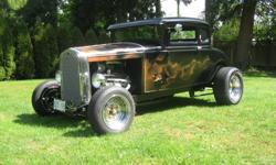 Make
Ford
Year
1931
Colour
Black
Trans
Automatic
kms
10000
Health forced sale owner in his 80's and in the BC Hotrod Hall of fame,time to part ways with his all steel chopped top filled roof 1931 Ford Henry Coupe.Nice frame with 4 link front and rear,Ford