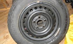 Saxon winter tires mounted on steel rims approx. 3000km size 195-65-15 removed from 2009 honda civic