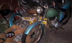 BSA Bantams, two frames and plus many parts and parts and parts, Some new parts, new seat, new cylinder and piston. A good project. please text