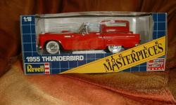 For Sale
1955 Ford Thunderbird Diecast Car
made by Revell - Scale Master Piece 1:18
Die Cast Metal
Red
Removable hardtop
Turn Steering Wheel and Front tires turn
Detailed Chassis, interior and engine
Comes in Box it came in. I have never had it out of the