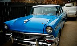 ***PRICE REDUCED FOR THE NEXT WEEK*** IT WILL BE 8,000 IN SPRING...1956 FORD CUSTOMLINE, HOT ROD CUSTOM, 350 CHEV/TURBO 350 AUTOMATIC TRANS/ CHEV FRONT CLIP WITH POWER DISC BRAKES, TILT POWER STEERING, CONSOLE SHIFT, EDELBROCK CARB, DUAL EXHAUST, FENDER