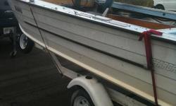 1-16' STARCRAFT ALUMINUM FISHING BOAT 70HP MERCURY FORCE  COMPLETELY REBUILTHAS MERC LOWER DRIVE NOT CHRYSLER.,NEW MERC CONTROLS
4 SPEAKER STEREO SYSTEM,FISH FINDER,NEW FLOORS,NO LEAKS,COMPLETE WITH TRAILER.HAS A FAIRLY NEW BLUE IN COLOUR COMPLETE CANOPY