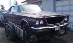 Make
Chrysler
1964 Chrysler New Yorker. No motor and trans, some parts gone. With registration. 250.00. Call 250-744-8081