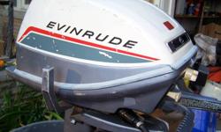 Evinrude 6hp model 6602B engine, built in 1966. It has seen limited use. The engine is clean and has just had brand new coils, points and condensers installed. Also has had the gear oil changed. No leaks in the lower unit. Runs great. Check out the