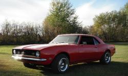 1968 Camaro PRICE REDUCED Mild Small block 350 / Fresh Turbo 400. Edelbrock 650 carb / Ceramic headers into 2 Â½? American thunder flow master exhaust.
Full Autometer gauge package including 5? Monster tach with shift light. 15? Rally wheels with new BFG