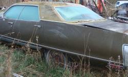 1972 Chrysler New Yorker.  No Engine or Transmission.  Rest of the car is there. Will sell whole car or parts.