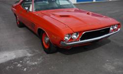 Special Mentions
Mopar enthusiasts stop your search! I am proud to offer this gorgeous 1972 Dodge Challenger which yes is a real Challenger with its numbers matching 340 V8 engine and dual exhaust. Finished in eye popping EU2 hemi orange exterior and