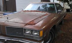 Good condition.
Good for either daily driver or project car. 
455 V8 - heads could be freshened, not necessary.
7000 kms since certified last.
Solid tranny.
2 New Tires - other 2 are still good.
Minor body and paint work needed....it has never had body,