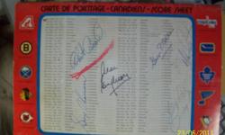 Pictorial Calendar with signatures on the back